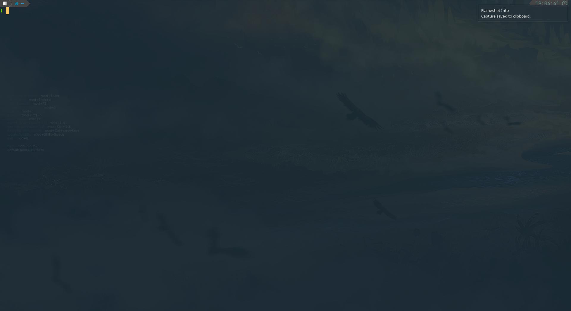What happens when you open one window by default: it takes all the space